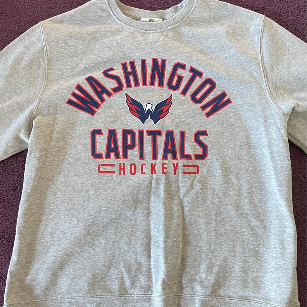 Fanatics Washington Capitals Fleece Hockey Sweatshirt Pullover Uni Oversized L